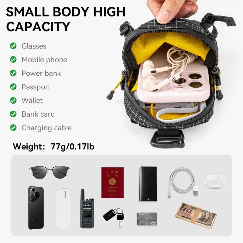 Water Bottle Holder Bag Phone Pocket And Quick-Adjust Strap Waterproof 420D Nylon For Cycling Hiking Camping Essentials