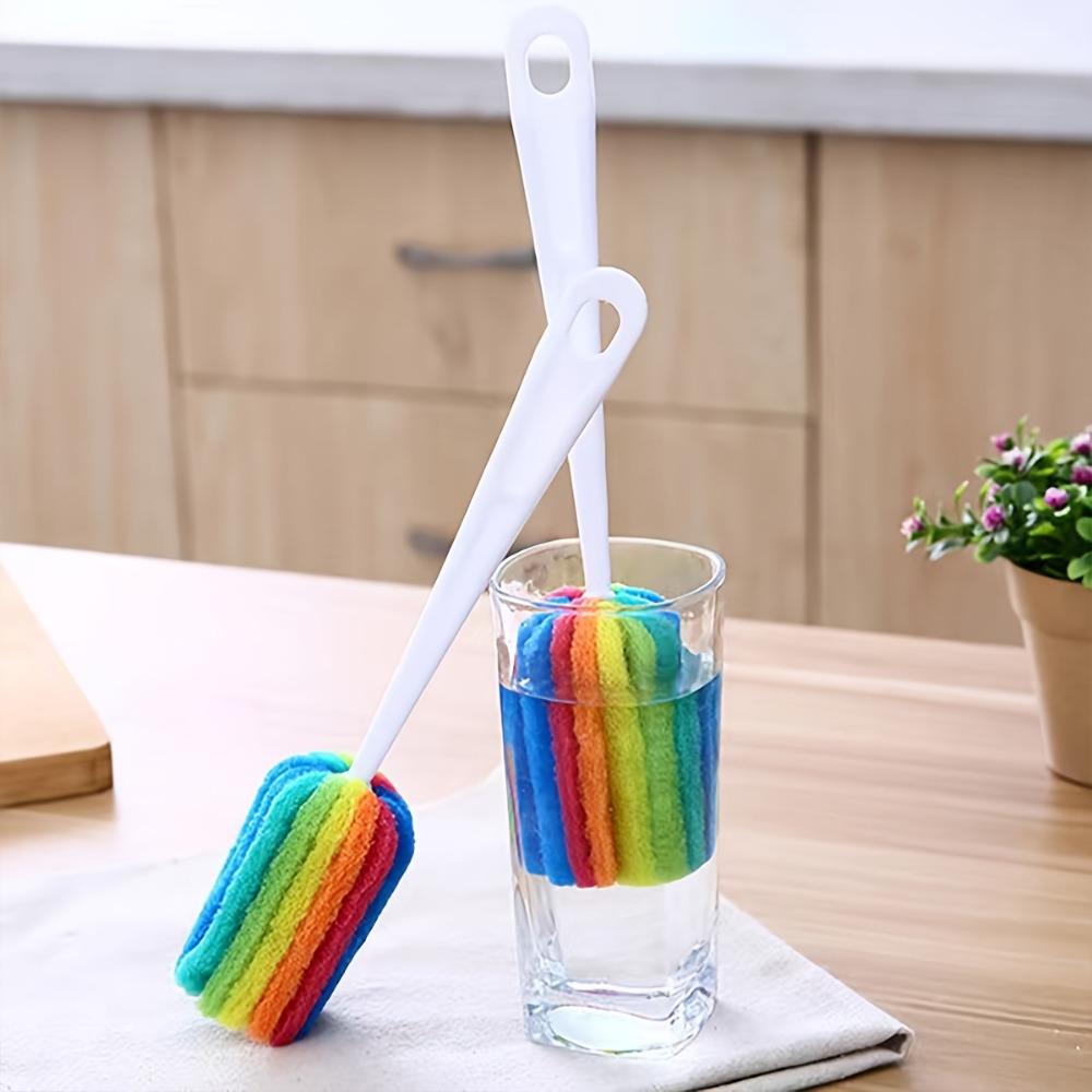 

2 шт., чистящая бутылочка, шайба, кофейная чашка, чистящая красочная губка, щетка для мытья чашек, длинная щетка для бутылок