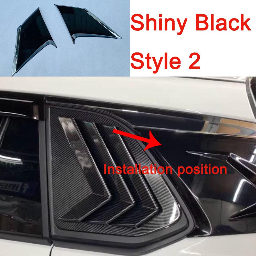 ABS Plastic Rear Window Shades Molding Trim Decoration Cover Exterior Accessories For Toyota Corolla Cross XG10   2024+