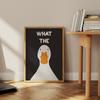 What the Duck Print Art Picture Funny Cute Animal Canvas Posters Modern Wall Painting for Bathroom Bedroom Dorm Decor