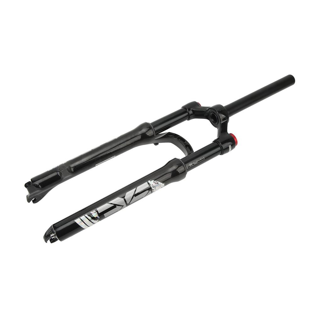 26 Inch Bike Suspension Fork Mountain Bike Front Fork Straight Steerer Manual Lockout Black Tube