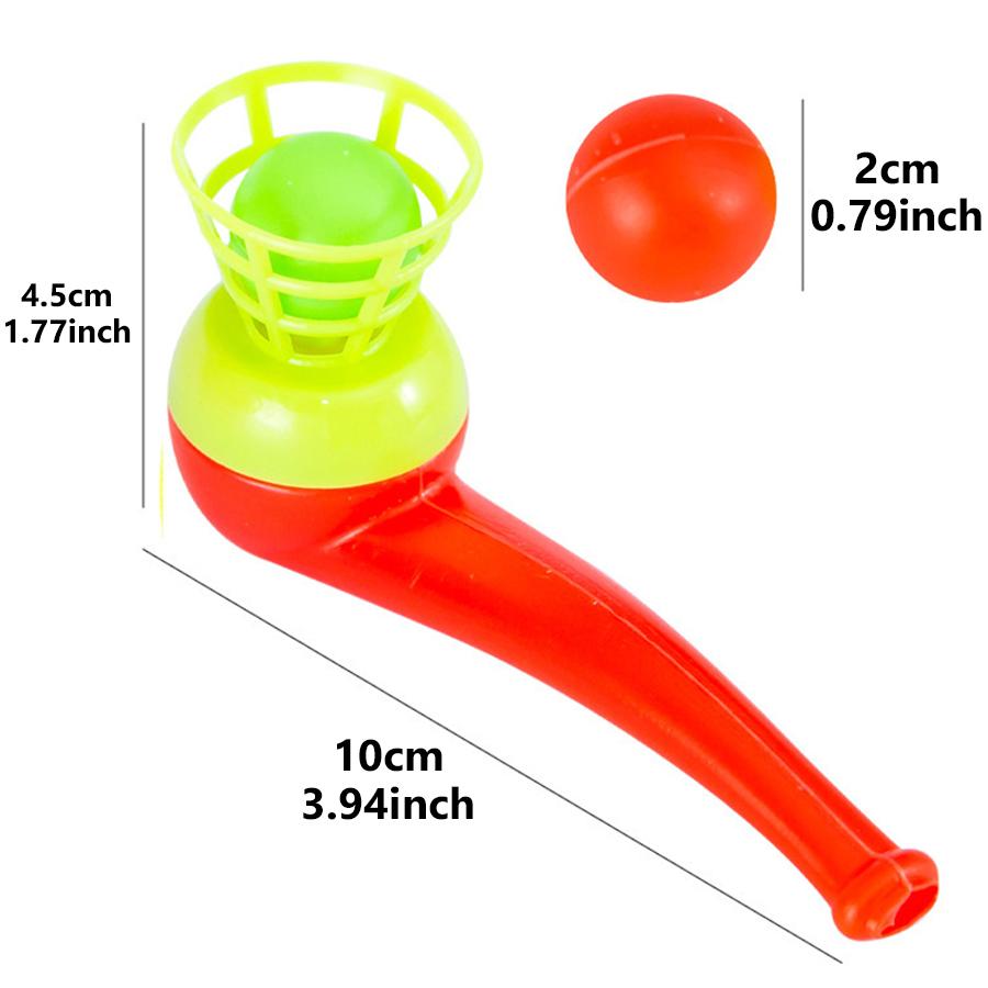 12pcs 10cm Floating Blowball Game Party Competition Mini Game Floating Blow Pipe Balls Creative Ball Games Party Small Gifts