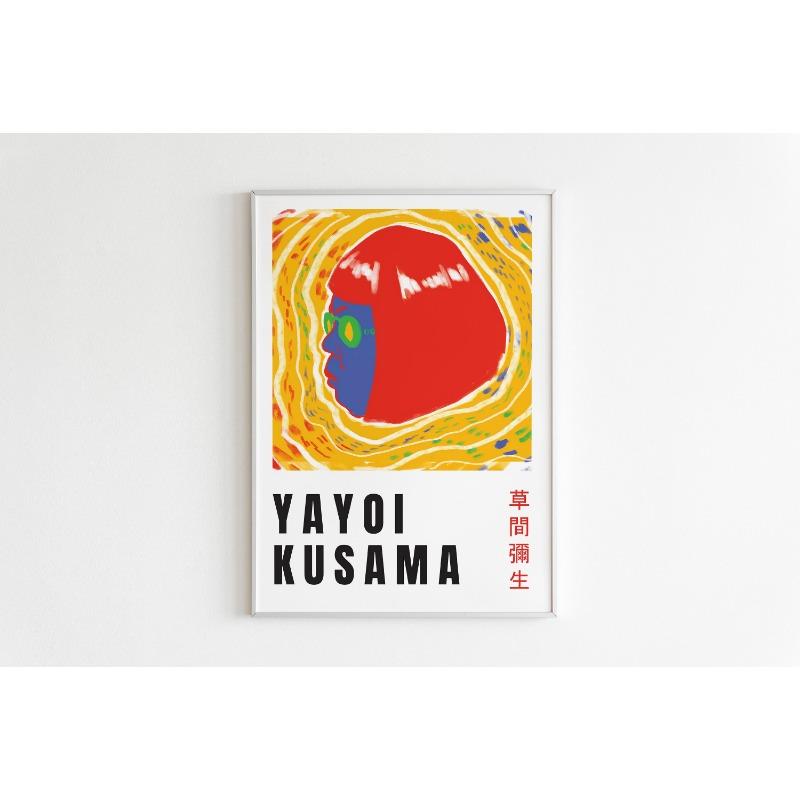 Japanese Pop Art Gallery Poster Abstract Print Picture Yayoi Kusama Pumpkin Canvas Painting Home Living Room Decor