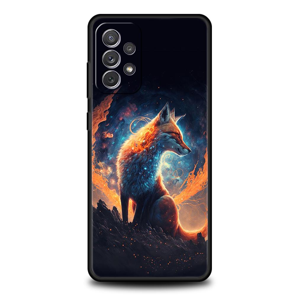 Animal The Fox Phone Case for Samsung Galaxy A15 A14 A25 A54 A34 A51 A71 A72 A73 A32 A52 A52S A11 A21S A31 A41 5G Soft Shell Bag