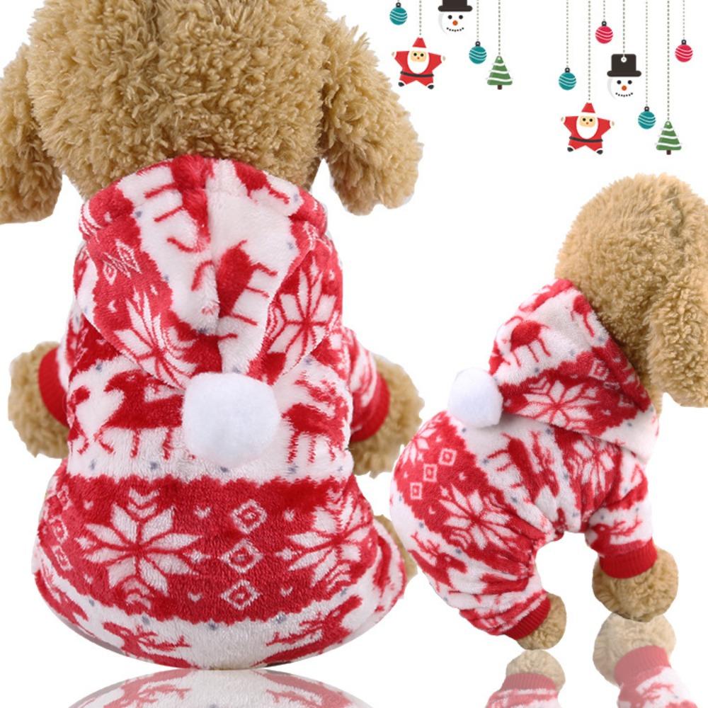 Four-legged Flannel Dog Pet Cat Dog Clothes Cat Supplies Warm Colorful Stripes