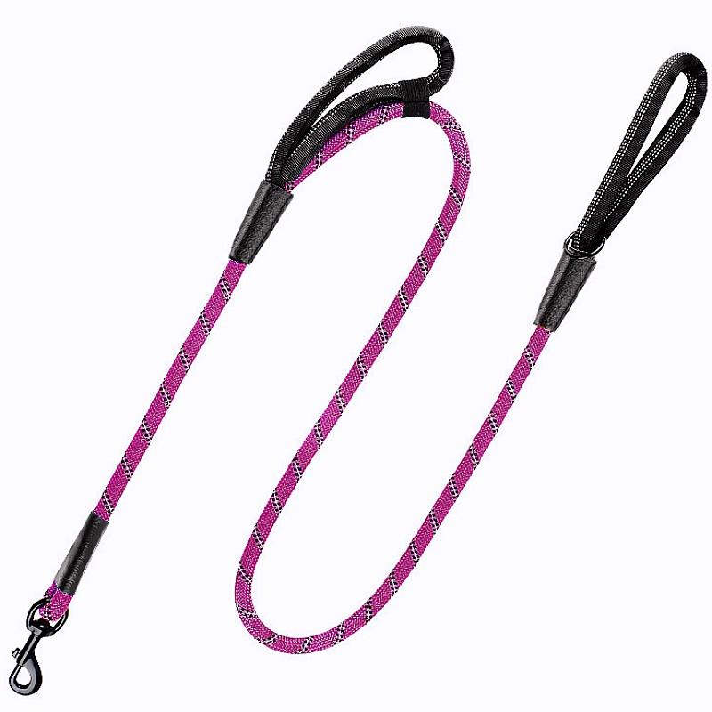 Dog Leash Reflective Dogs Leashes Double Leashes for Dog Walking Nylon Rope 150cm Comfortable Handle Dogs Leash Pet Chain Leads
