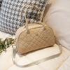 Women's Rhombus Embroidered Bag, New Fashionable and Simple Women's Bag, Handbag, Casual Shoulder Bag, One Piece.