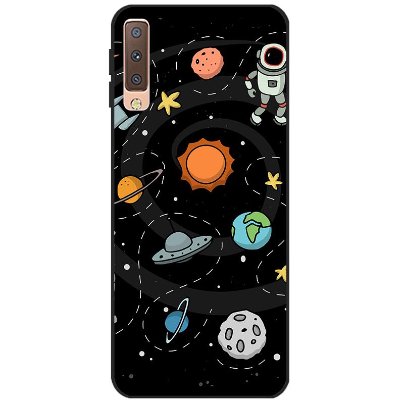 Cases For Samsung Galaxy A7 2018 Cover Silicon Color Phone Case Cover For Samsung A7 2018 A750 A750F 6.0 Inch Protective Shell
