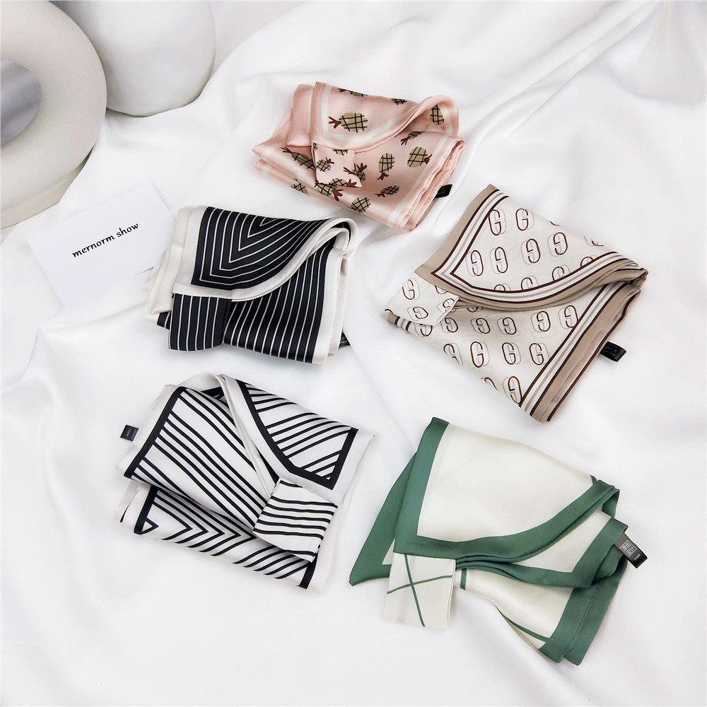 Nové šatky Hodvábne šatky Dámska jarná a jesenná sezóna Dlhé dekoratívne profesionálne šatky Letné tenké štýly spárované s košeľami Štýlové