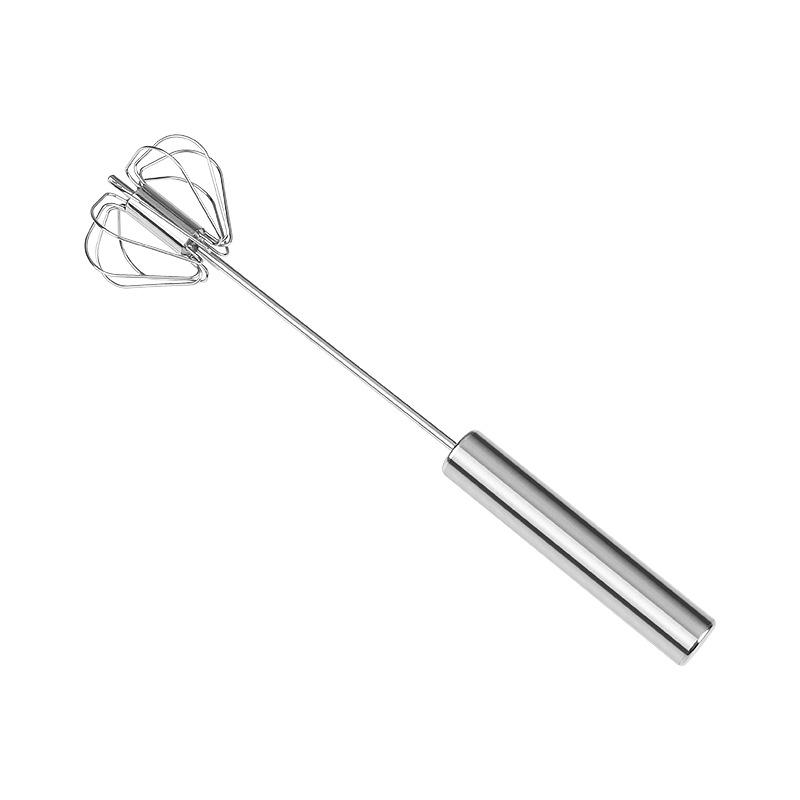 1 piece stainless steel manual eggbeater Press cream blender semi-automatic rotary eggbeater kitchen baking tools