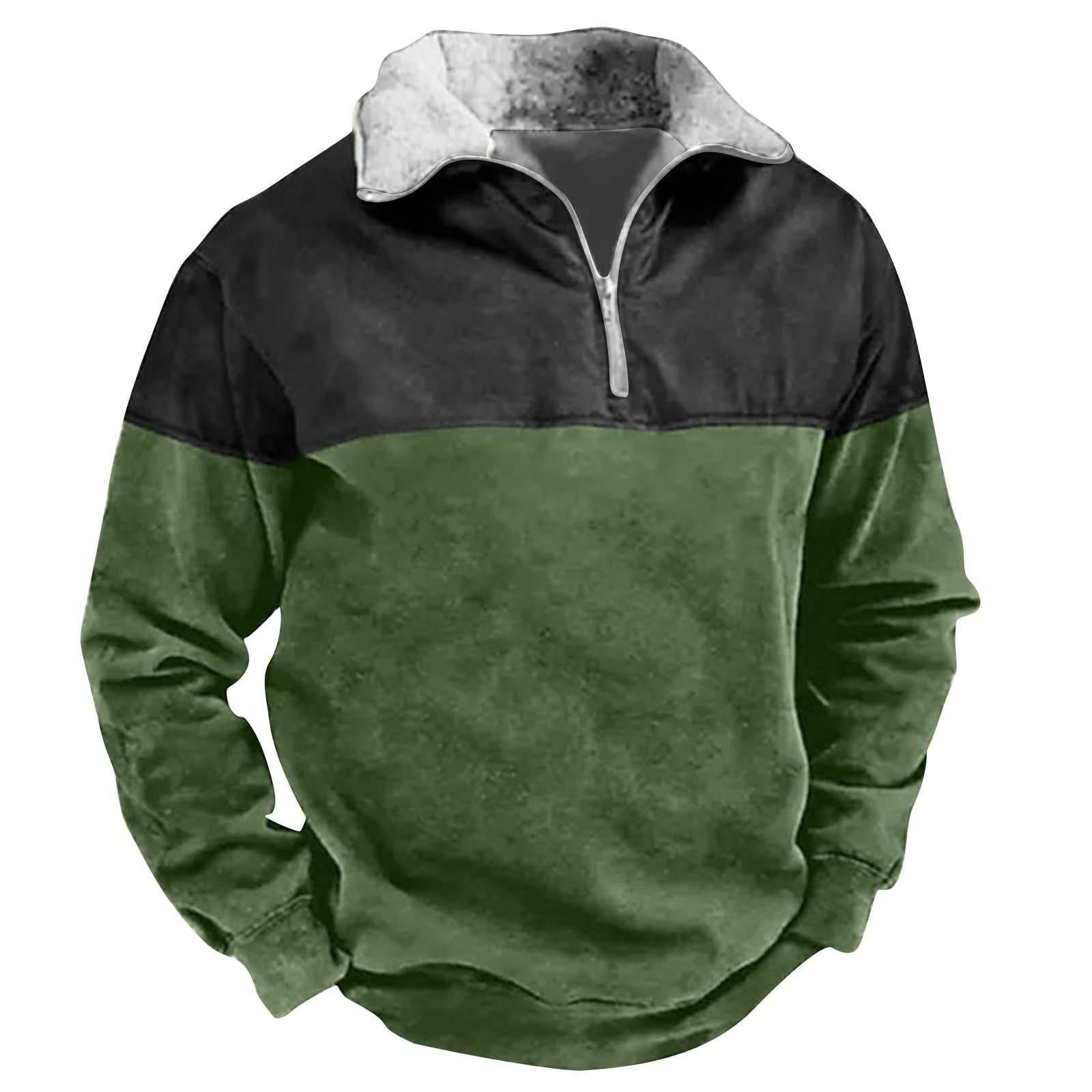 

Весенняя и мужская толстовка с воротником-стойкой — это повседневные свитера для активного отдыха, топы XXXL