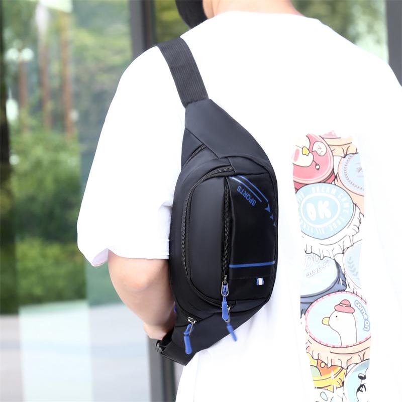 Anti-Theft Men's Waist Bag - Slim Fit Fanny Pack, Waterproof Sports Phone Pouch, Multi-Layer Secure Bum Bag for Running & Travel