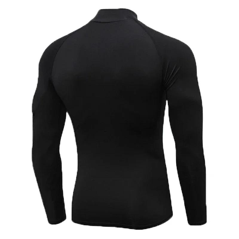 Spring Mens Compression Long Sleeve T-shirts Red Spider Fitness Sports Shirts Jogging Gym Bodybuilding Quick Dry Tight Rashgards