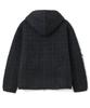 MILLO ARCHIVE Plaid Knit Zip-Up Hoodie [Black]