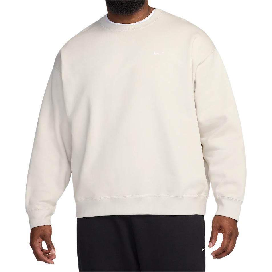 Nike Solid Color Loose Fit Long Sleeve Sweatshirt Men tops White DX1361-072