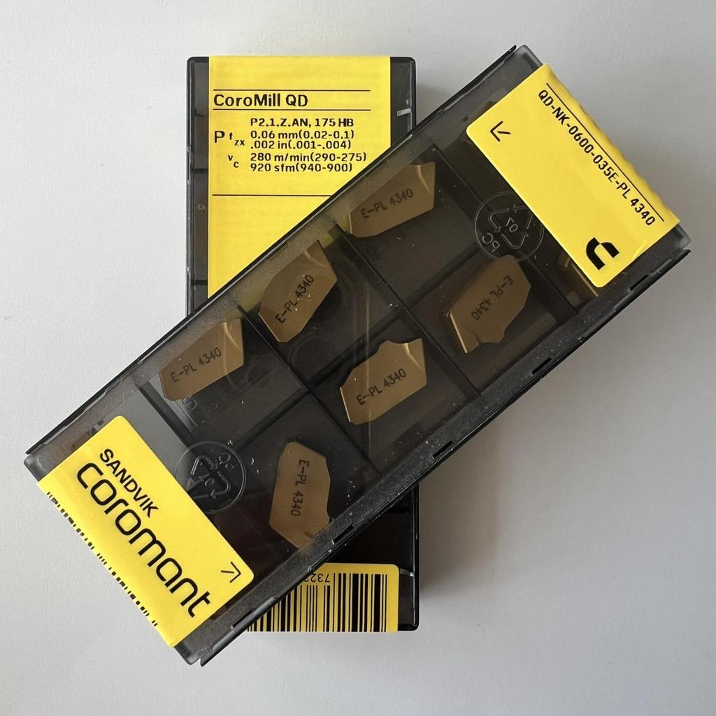 Sandvik / QD-NK-0600-035E-PL 4340 / Original Swedish Hard Alloy Blade 10 Pcs