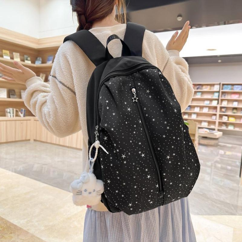 Schoolbag Spring New Schoolbag Female Korean Ins Sweet Stars Girl Travel Small Backpack High Value Mori Backpack