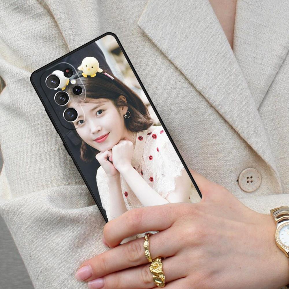 IU Lee Ji Eun KPOP UAENA Cell Phone Case for Samsung Galaxy S26 Ultra S25 S24 S23 S22 S21 S20 Note10 Cover