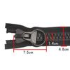 Double-sided for Tent DIY with Pull Ring Slider Head Pull Ring Zip Cloth Accessories Zippers