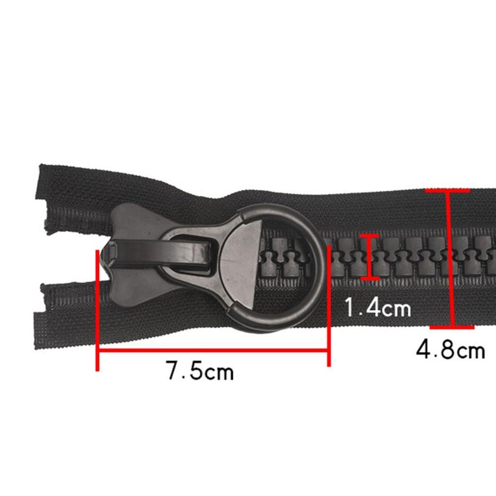 Double-sided for Tent DIY with Pull Ring Slider Head Pull Ring Zip Cloth Accessories Zippers