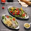 Changbaosen 304 Stainless Steel Oval Steaming Fish Plate