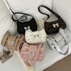 Borsa a tracolla trendy con fiocco Borsa a mano Casual Borsa da sotto braccio Borse per il pendolarismo quotidiano Borsa da sera in pelle da donna Borse da donna da lavoro