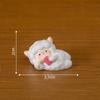 1Pc Miniature Fairy Garden Accessories Cute Sheep Lamb Ornament Figurines Home Garden Dollhouse Terrarium Decor