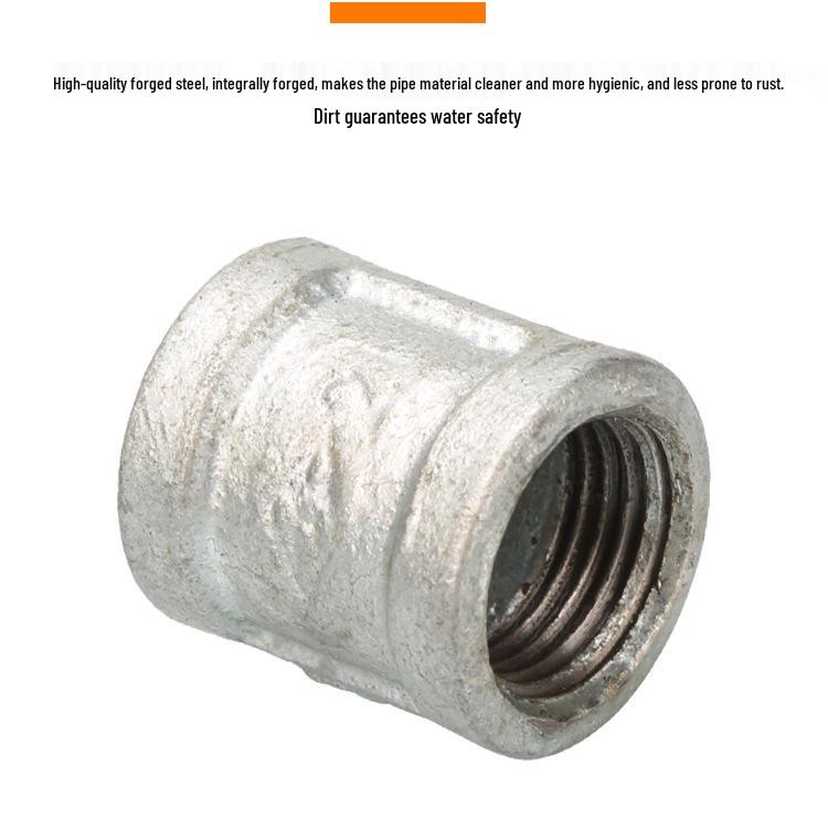 GB Galvanized Antique Female Thread Connector, 1/2" 3/4" 1" Cast Iron Pipe Fitting DN15