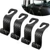 4PCS Car Back Seat Headrest Hooks, Purse Holder for Car, Vehicle Back Seat Headrest Hanger Holder Hook, Auto Seat Hook Hanger Storage Organizer for