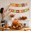 Thanksgiving Pumpkin Bunting, Fall Party Decorations for Home