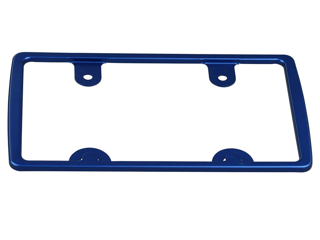 POSH FAITH Motorcycle Aluminum License for 126cc and Frame, Large, Over, Blue, 500193-01-10