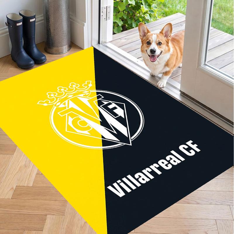 Soft Floor Carpet Villarreal FC Pattern Area Rug Decorative Mat For Home Room Decoration
