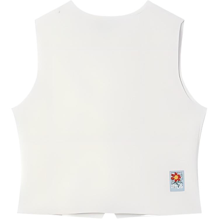 Fila X TIM LAHAN Original Comfortable Versatile Simple Fashion Vest Women Vest White F51W529406F-IV