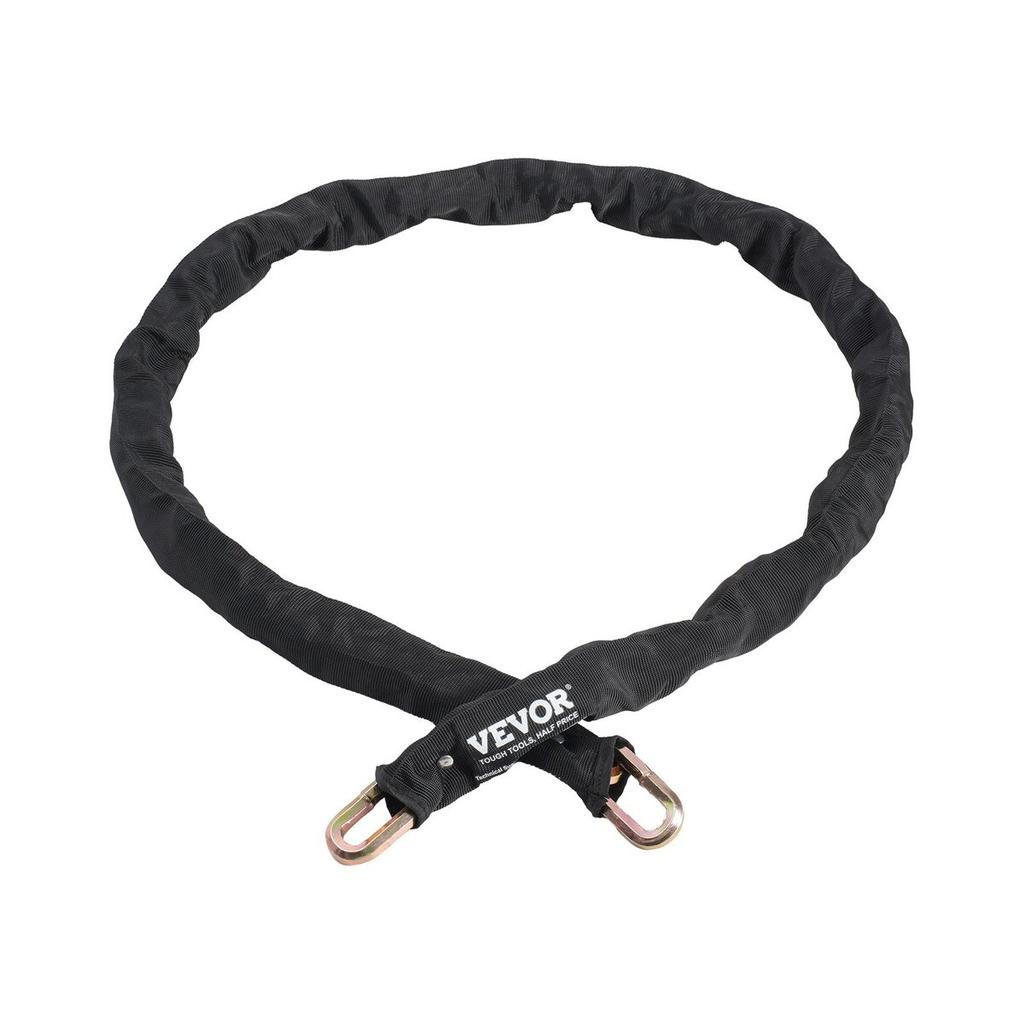 Bike Chain Lock 5.91 Ft Security Bicycle Chain Lock 9.5mm Thickness Black