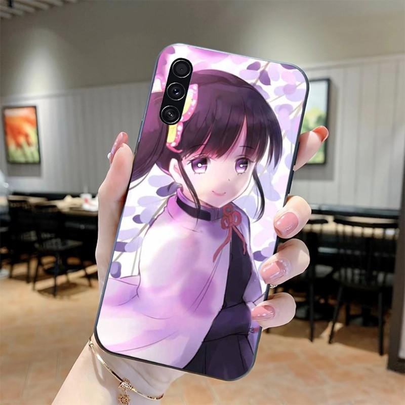

Tsuyuri Kanawo Demon Slaye Phone Case For Realme GT 2 9i 8i 7i Pro X50 X2 C35 C21 C20 C11 C3 Soft Black Phone Cover Realme C3