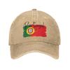 Portugal Flag Portuguese Baseball Caps Fashion Distressed Cotton Snapback Cap Unisex Workouts Gift Hats Cap