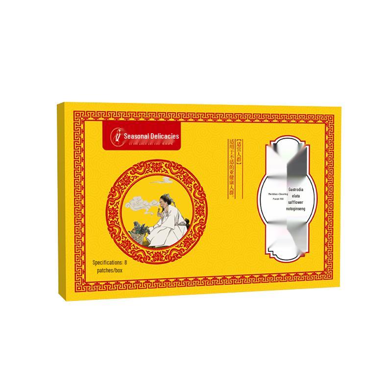 Li Shizhen Meridian-Activating Patch: Gastrodia Elata, Safflower, Panax Notoginseng for Neck, Shoulder, Waist, and Leg Relief