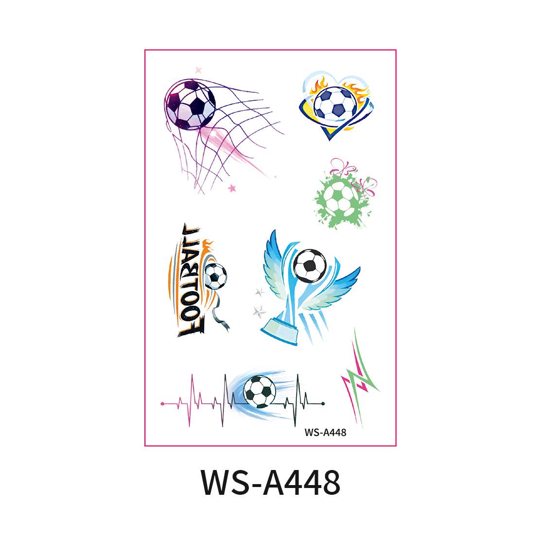

World Cup Waterproof Cartoon Face Tattoo Stickers for Sports Events and Parties 76x120 mm