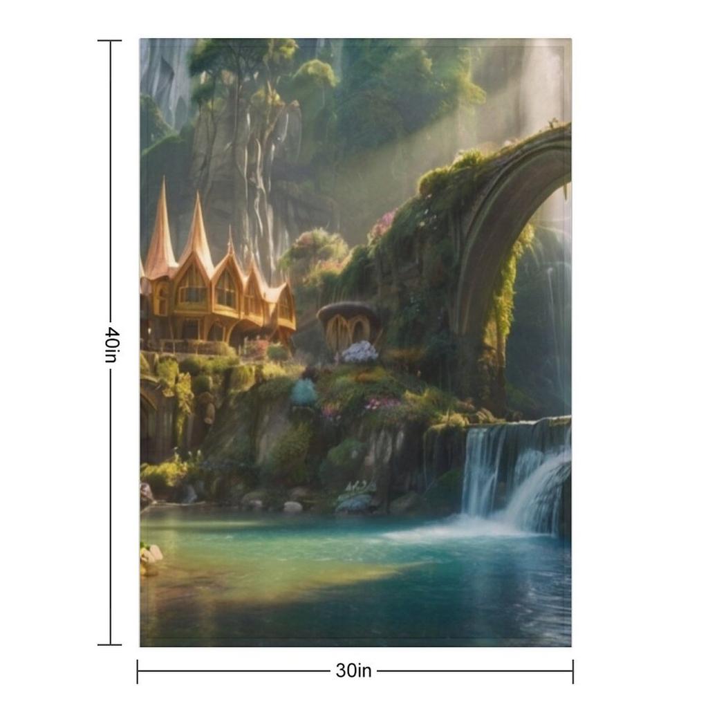 Galadriel's Cascade Enclave Throw Blanket Blankets For Sofas Luxury St warm for winter Nap Blankets