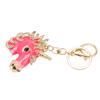 6 Pcs Key Chains Cartoon Style Shiny Luster Metal Decorative Practical Compact Portable Key Chains