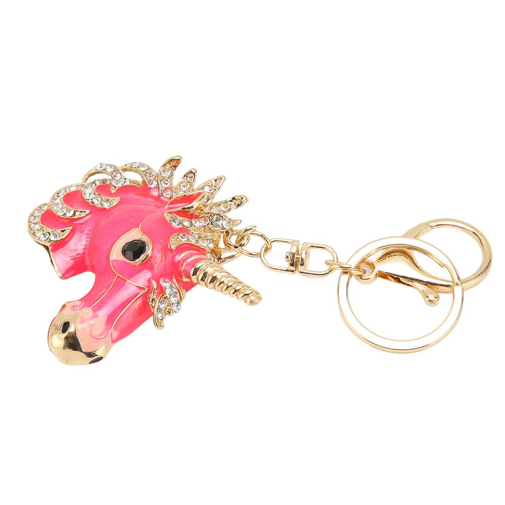 6 Pcs Key Chains Cartoon Style Shiny Luster Metal Decorative Practical Compact Portable Key Chains