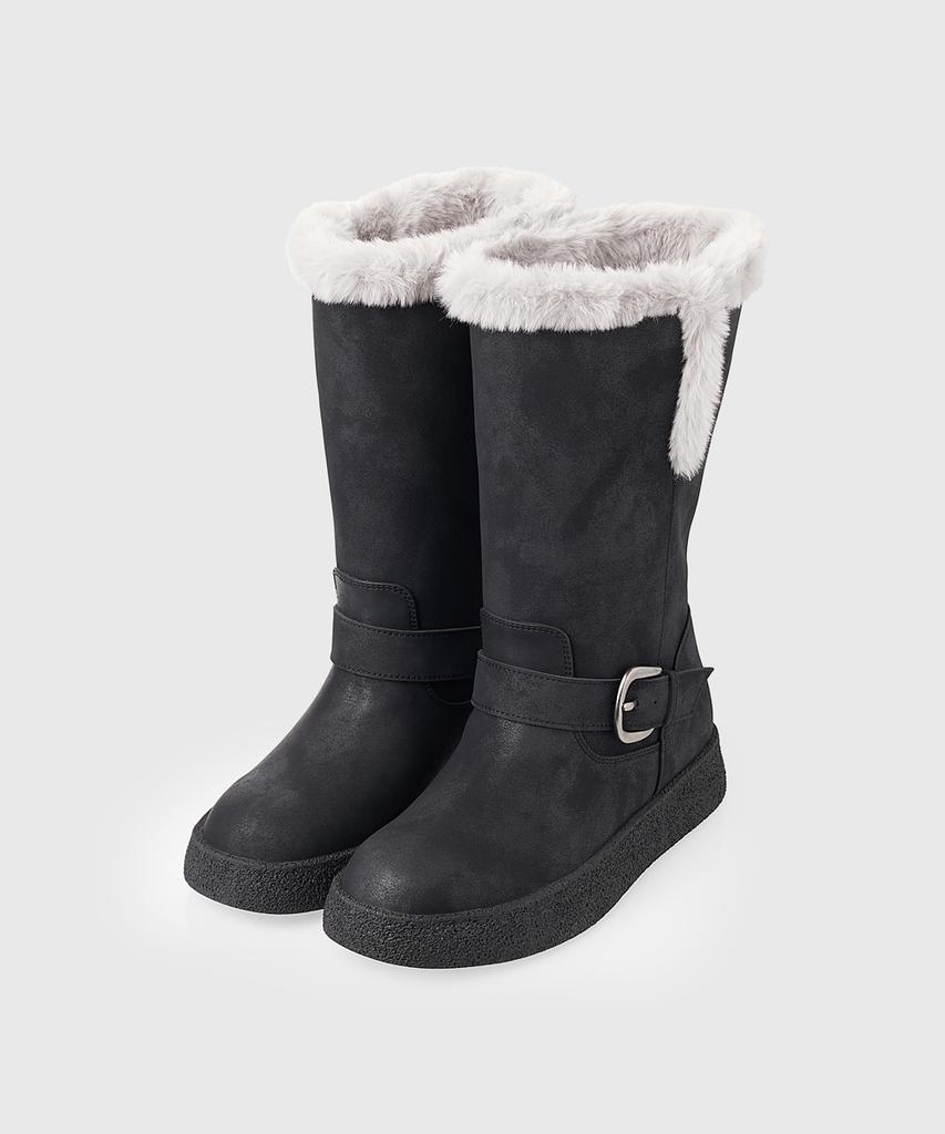 Kissa Real Sheepskin Two-Way Leather Boots H509303