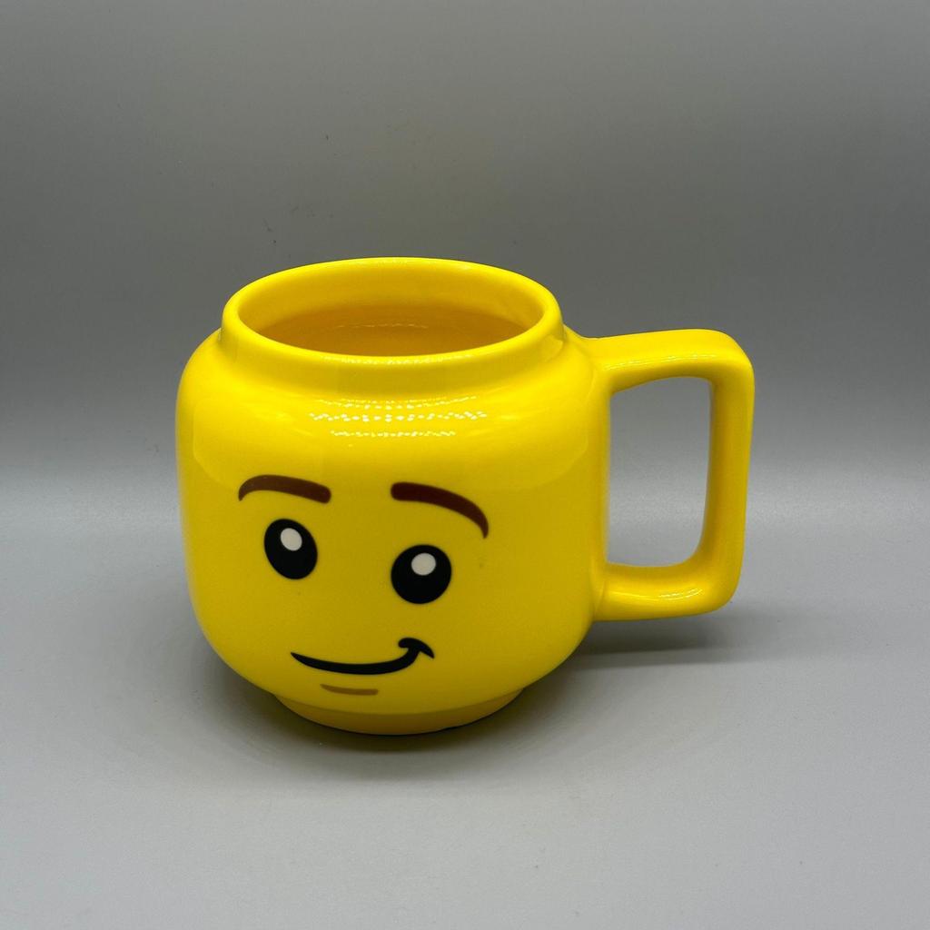 Creative Personality Cute Expression Ceramic Mug | Little Figure Head with a Smiling Face | Unique Gift Cup for Drinking Water.