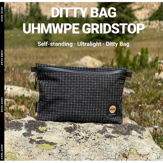 [HODR GEAR] Ditty Bag Self Standing Ultralight 210D Gripstop UHMWPE Storage Pouch Travel Organizer for First Aid Passport Wallet