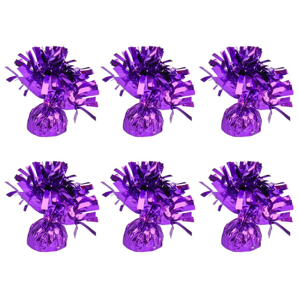 3/6Pcs Balloon Weight Holder Anti-floating Foil Paper-wrapped Long-lasting Balloon Weights Stainless Balloon Fixation Tool