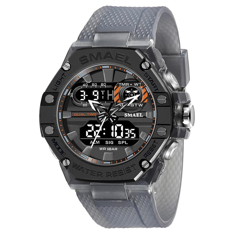 SMAEL 8066 Luxury Sport Men's Digital Watch with Stop Watch & Alarm Water Resistant Plastic Case