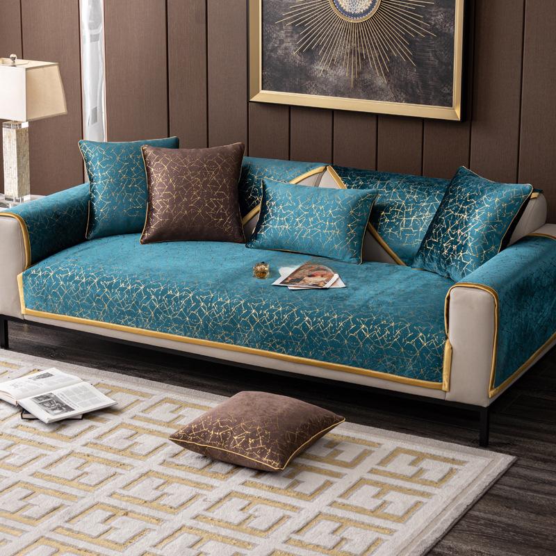 Chenille Sofa Cushion Four Seasons Universal Simple Modern Nordic Entry Lux Style Cover Backrest Towel Cover Cloth Non-Slip Cushion