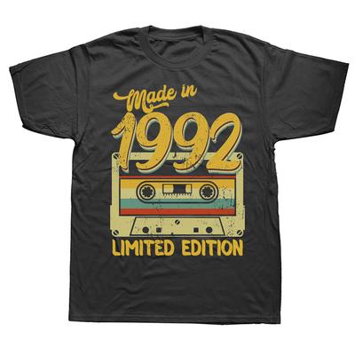 Funny Made In 1992 Limited Edition Classic T Shirts Summer Graphic Cotton Streetwear Short Sleeve Birthday Gifts Tshirt Men