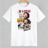 Nezuko Kamado Pure Cotton Unisexs and Womens Same Tshirt 2026 Summer Anime Printed Loose Casual Parent Child Top