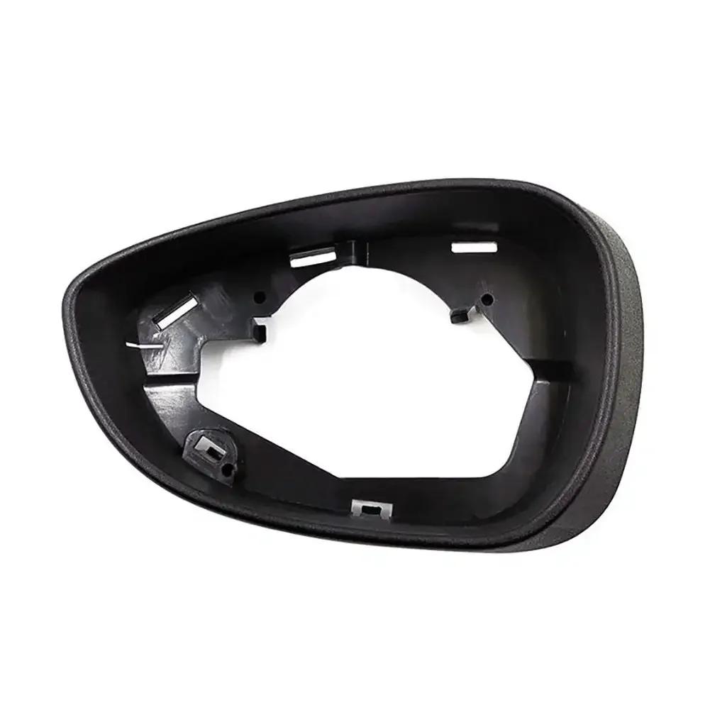 Bil Exteriör Sidospegel Kåpa Ram Hållare Blank Glas Omkring Bakre Spegel Ram Tillbehör För Ford Fiesta MK7 09-15